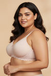 Zivame True Curv Wonder Wire Laminated Cup Full Coverage Super Support Bra - Rose Dust — thumbnail 3